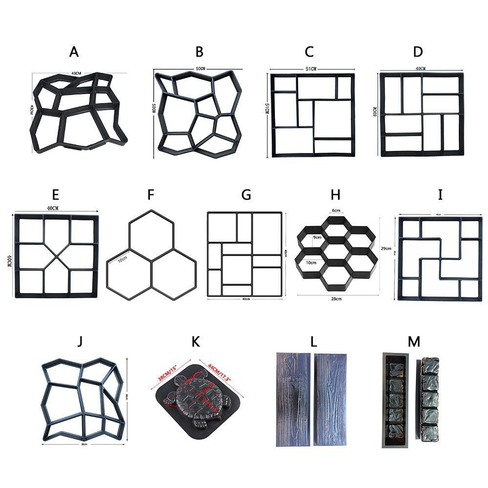Формы для бетонных дорожек в саду своими руками, форма для цемента для пола, многоразовый производитель бетонных кирпичей