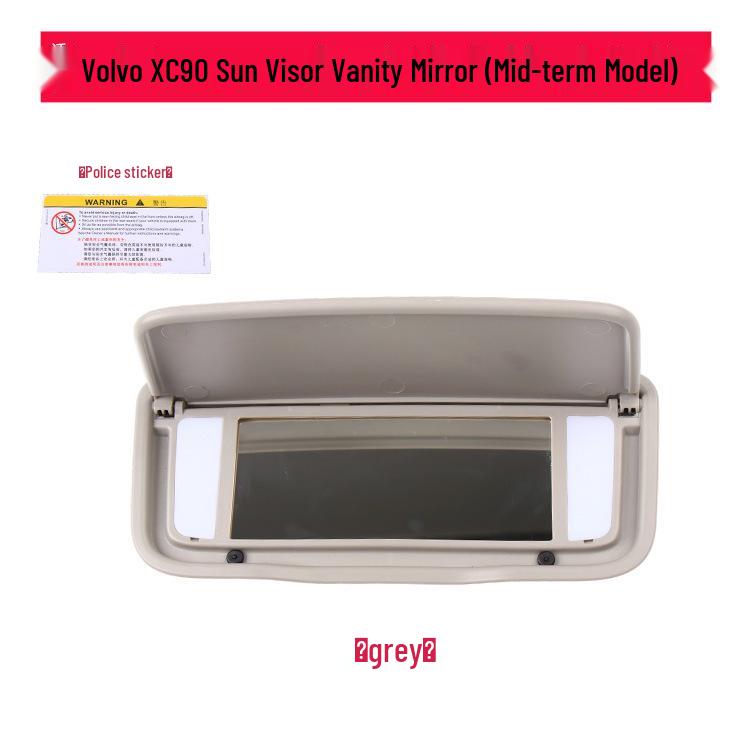 Compatible Sun Visor Vanity Mirror Cover for Volvo XC60, XC90, and S80