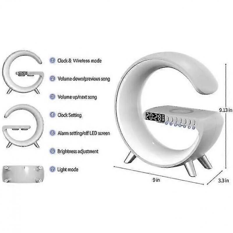Ритмическая RGB световая панель Умный свет Светодиодные ночники Лампа для пробуждения с восходом солнца Лампы Polars Будильник Управление через приложение Интеллектуальная атмосфера Bluetooth-динамик