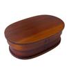 Magewappa Bento Single 19cm X X Current Model J-kitchens Box, Wooden, Oval, Tier, Lacquer, 11.3cm 6.5cm, 700ml,