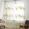 Romantic Sunflower Tulle Curtain Elegant Transparent Curtain Sheer Curtains  Living Room