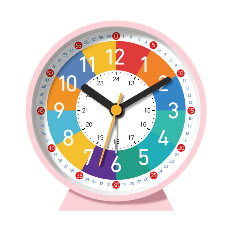 Бесшумный детский будильник с ночником - Мультяшный дизайн для спален и общежитий