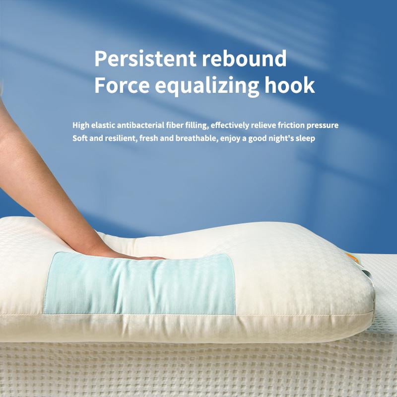 Двухцветная лоскутная подушка для сна, подушка для шеи, подушка из волокна для отеля, подушка для сна, подушка для сна