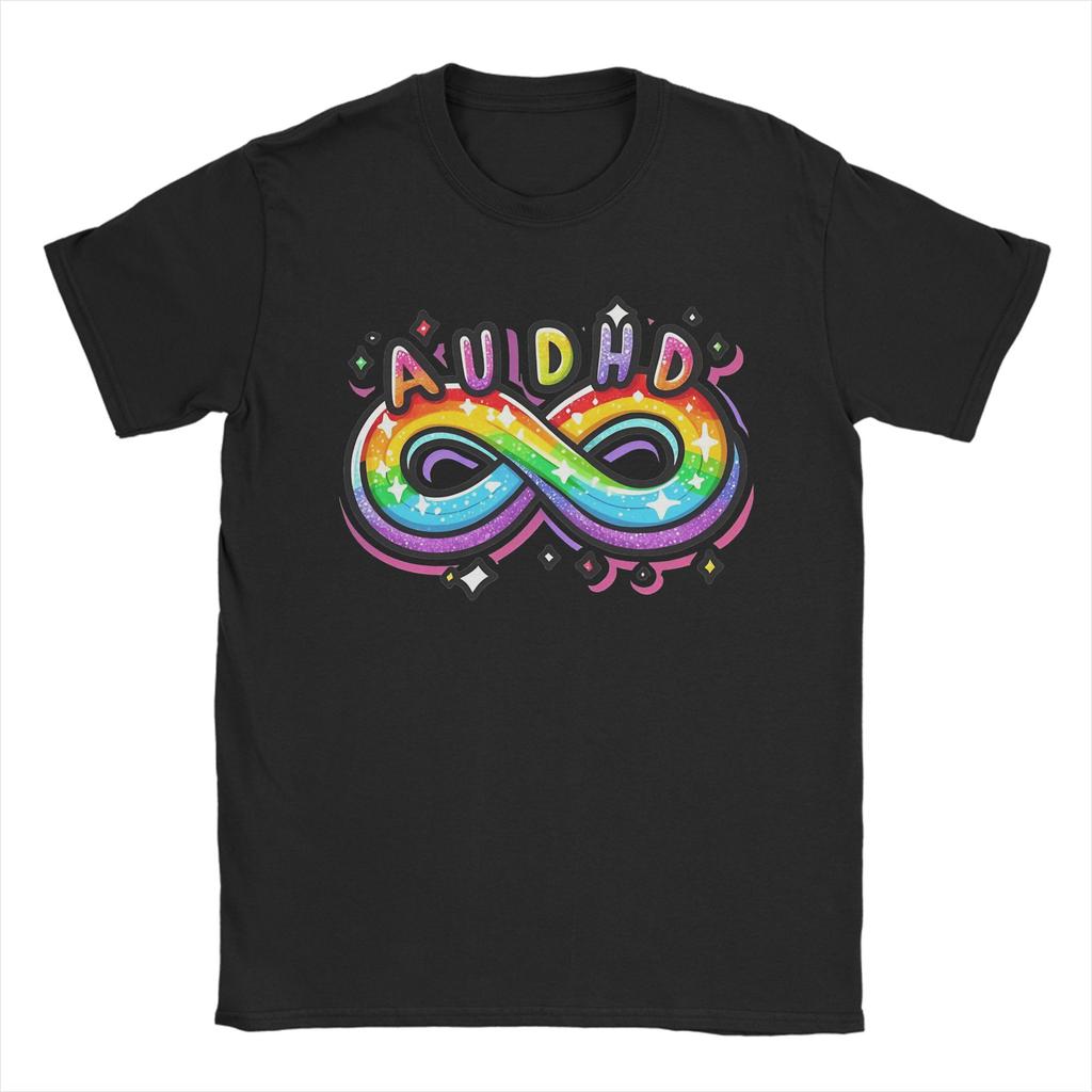 AuDHD Odd in High Def Cotton TShirt For Unisexs Summer Vintage T Shirts Round Neck Hippie Tees Oversize Dropshipping Tops