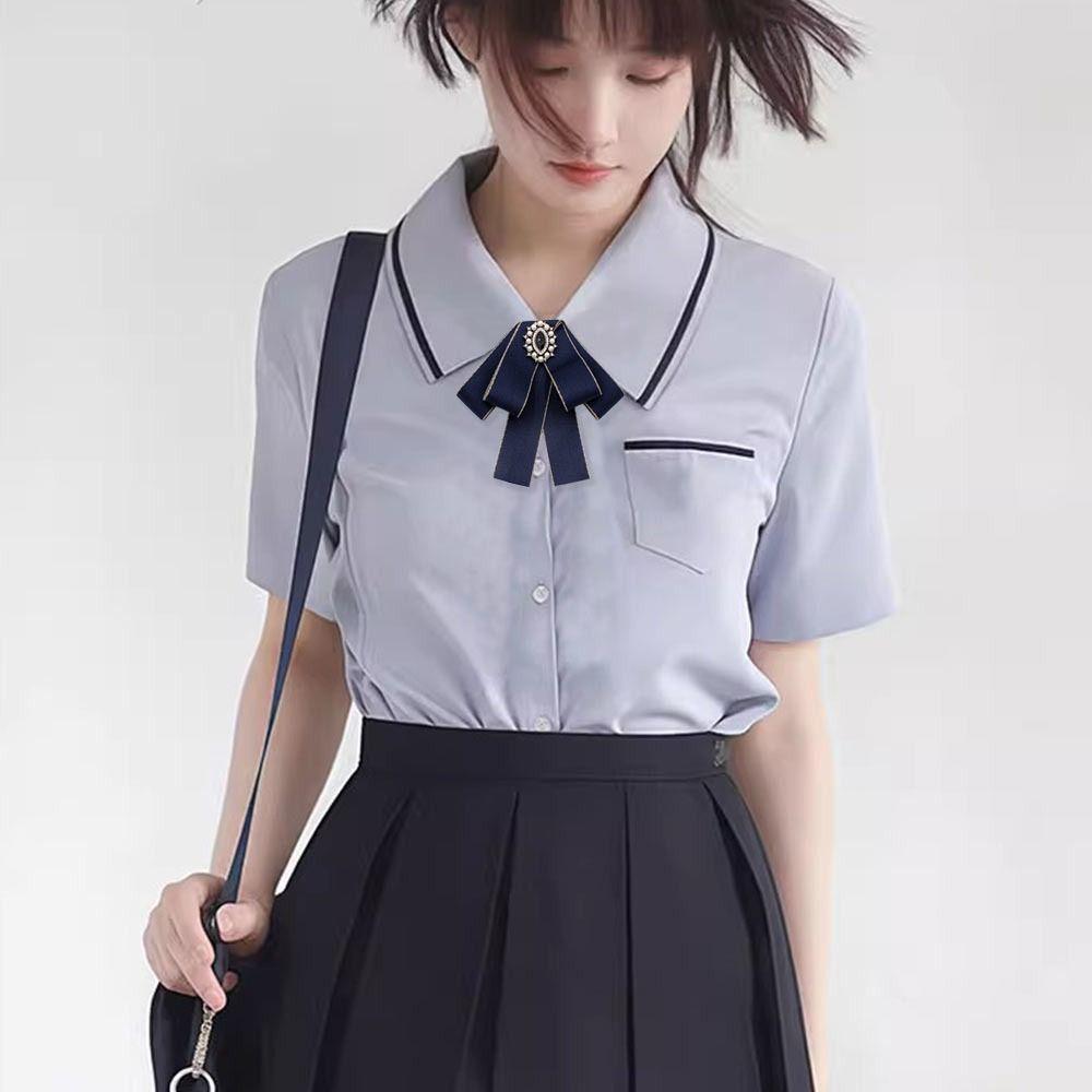 Rhinestone Bowknot Brooches Alloy Necktie Fashion Wedding Party Bow Tie for Groom Formal Suit