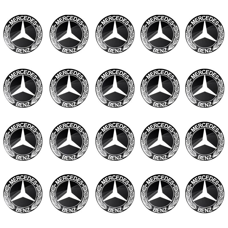 14mm Car Key Emblem Stickers Auto Control Key Logo Decals For Mercedes Benz E260 E200 E300 W205 W212 W166 W176 W242 S212 X166