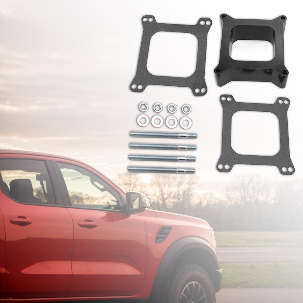 Open Phenolic Carburetor Spacer with Gasket Screws Kit Replacement Phenolic Carburetor Spacer for Holley 4150/4160
