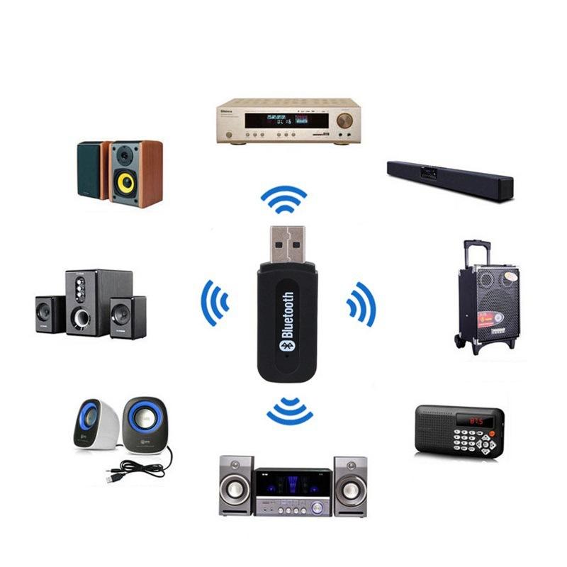 Bluetooth-Compatible USB Receiver Adapter Music Single 3.5mm Aux Jack Wireless Audio Receiver Speaker Connector For Car Android