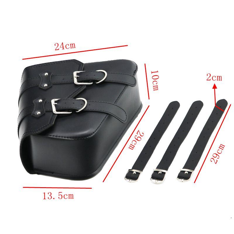 LMoDri универсальная мотоциклетная седельная сумка из искусственной кожи слева и справа для Harley Sportster для Honda Suzuki Kawasaki