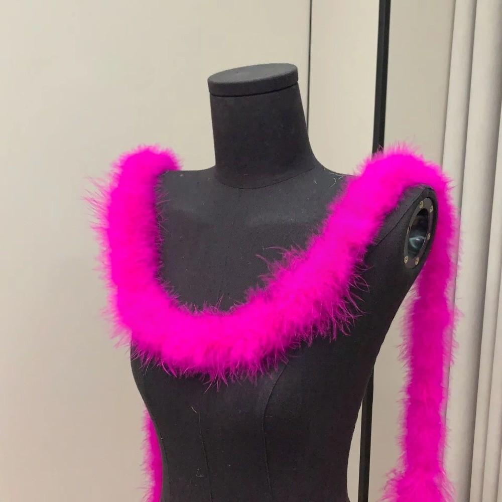 Декоративная полоса 2 метра Манжетная полоса Искусственный мех Пушистая отделка DIY Одежда Шитье Домашний декор Искусственный мех Декорация