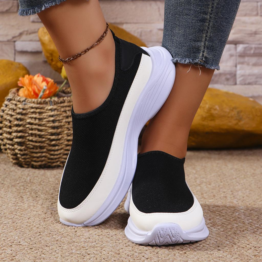 Fashion Women Casual Sport Shoes Light Sneakers Women's White Outdoor Breathable Mesh Black Running Shoes Athletic Jogging Tennis Shoes