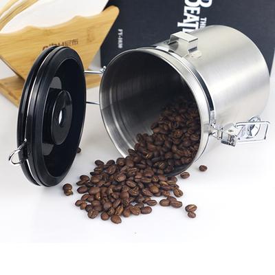 Влагостойкий герметичный резервуар из нержавеющей стали для хранения кофейных зерен, чайных зерен, сухого молока, банка, горшок, коробка для кухонных зерен