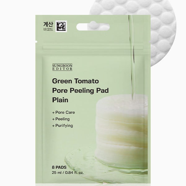 Sungboon Editor Green Tomato Pore Peeling Pad Plain 8 Sheets