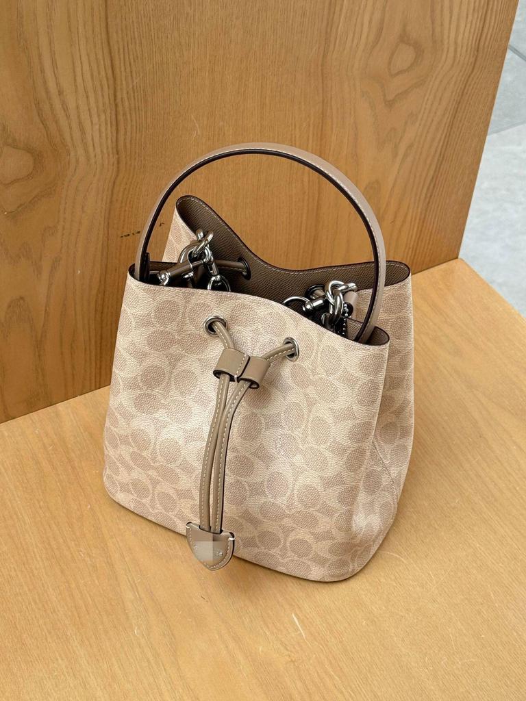 KOUJIA 2025 Rowan Bucket Bag: Classic Monogram Mother-and-Child Shoulder/Crossbody Handbag