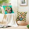 Creative PPhineas and FerbS Cushion Cover Breathable and skinfriendly linen pillowcase square removable and washable cushion