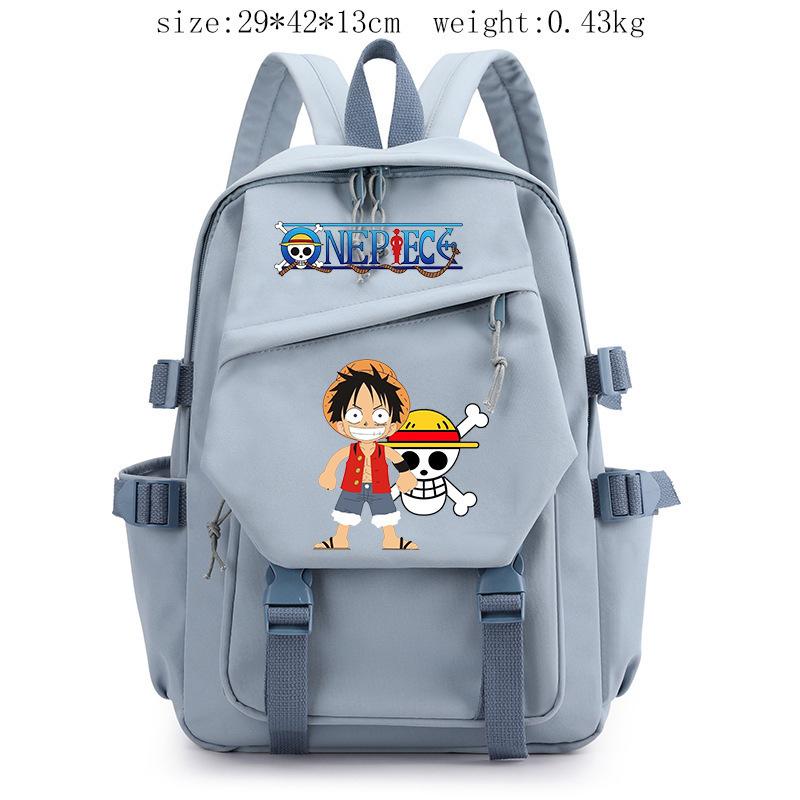 Anime peripheral ONE PIECE Luffy schoolbag Japanese retro backpack junior high school backpack computer bag