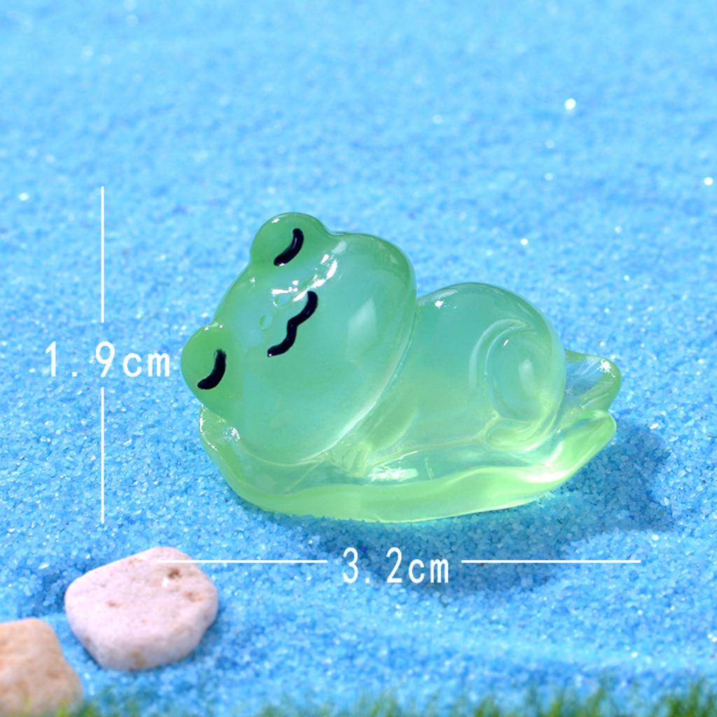 Мох Микропейзажи Светящиеся Милые Лягушки Аквариум Рыба Ландшафтный Дизайн DIY Украшения Аксессуары Мини Украшения