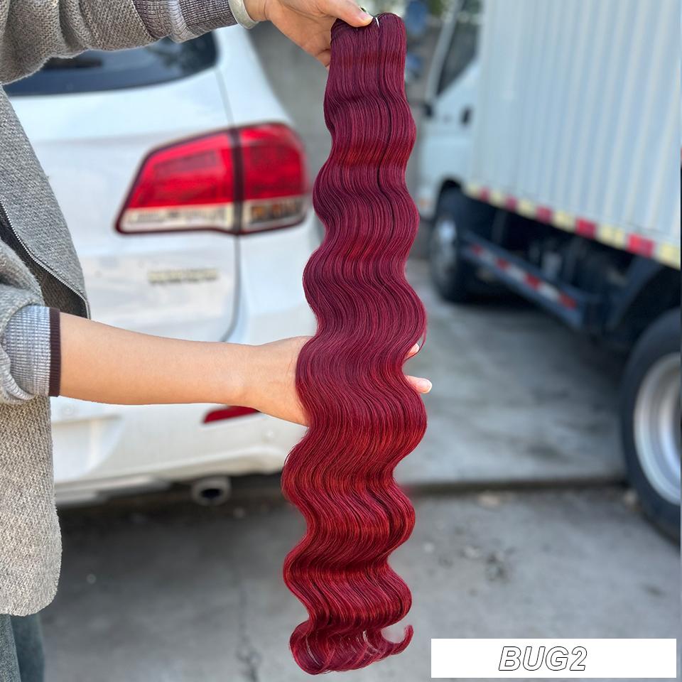 30 Дюймов Омбре Шоколадно-Коричневый 6# Блонд 613 Пряди Body Wave Мягкие Натуральные Синтетические Био Человекоподобные Наращивание Волос Термостойкие
