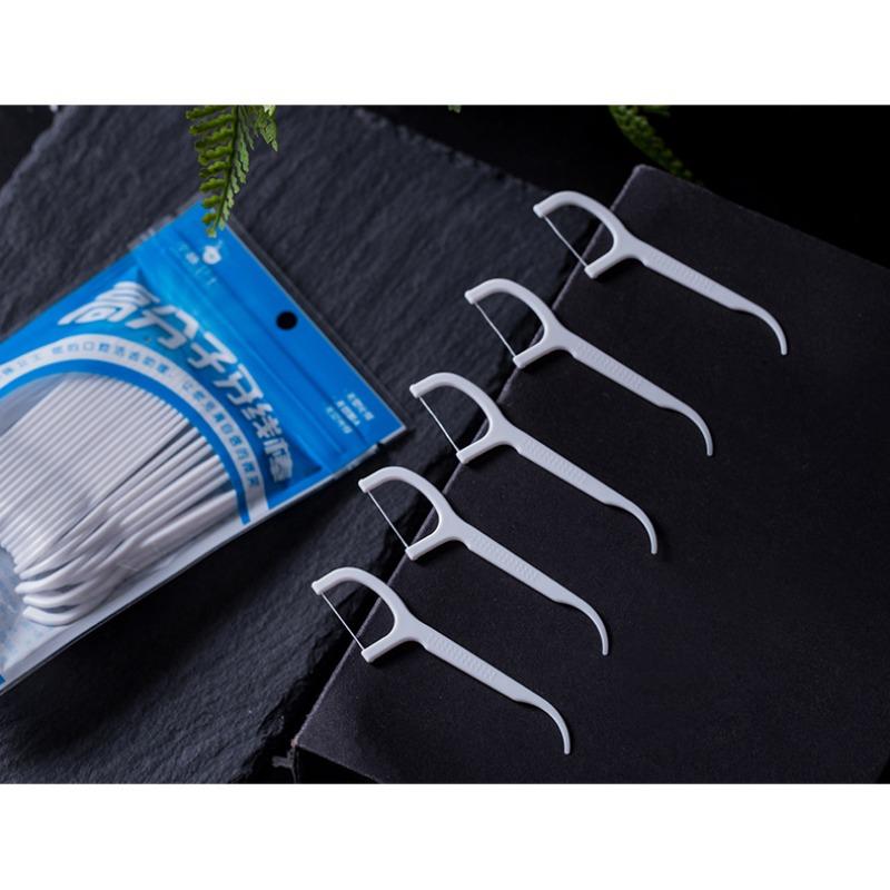 Полимерная зубная нить, ультратонкая зубная нить для чистки, уход за полостью рта, плоская линия, зубочистка в форме банта, палочка для чистки зубов