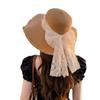 Straw Hat Women'S Summer Sun Protection Extra Large Brim Sun Hat Beach Seaside Vacation Sun Hat Foldable Hat Tide