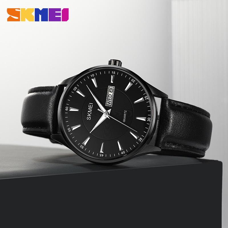 Moment Beauty Fashion Simple Мужские часы 2075 Кожаный ремешок Мужские часы Водонепроницаемые кварцевые часы