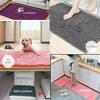 Luxury Soft Microfiber Shaggy Mats Bath Mat for Bathroom Anti Slip Bathroom Rug In The Toilet Absorbent Fur Bathroom Rug