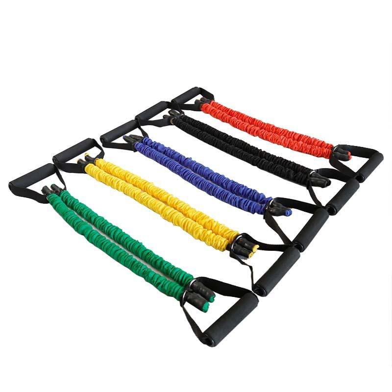 Многофункциональный эспандер для груди с двойной трубкой для фитнеса и йоги