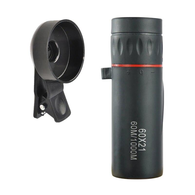60X21 мини-монокулярный телескоп HD 10000 метров портативный окуляр высокого качества бинокль FMC в кармане для кемпинга на открытом воздухе