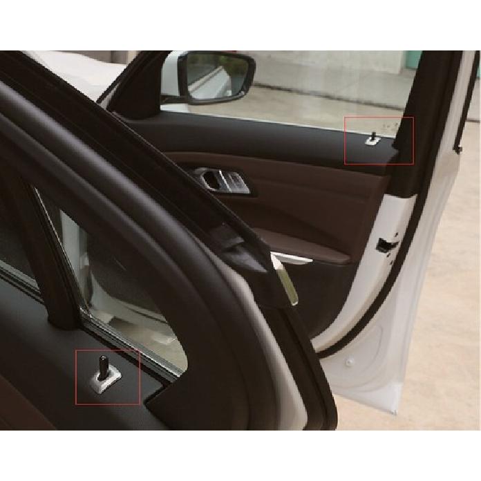 19-22 Car Inner Door Matte Silver Bolt Lock Down Ring Frame For BMW 3-Series G20