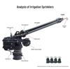 Adjustable 35° Rotating Turbine Sprinkler for Agricultural and Garden Irrigation