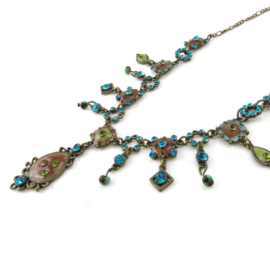 Les Trésors De Lily [E5713] — Дизайнерское колье «Федра» с коричневой бирюзой