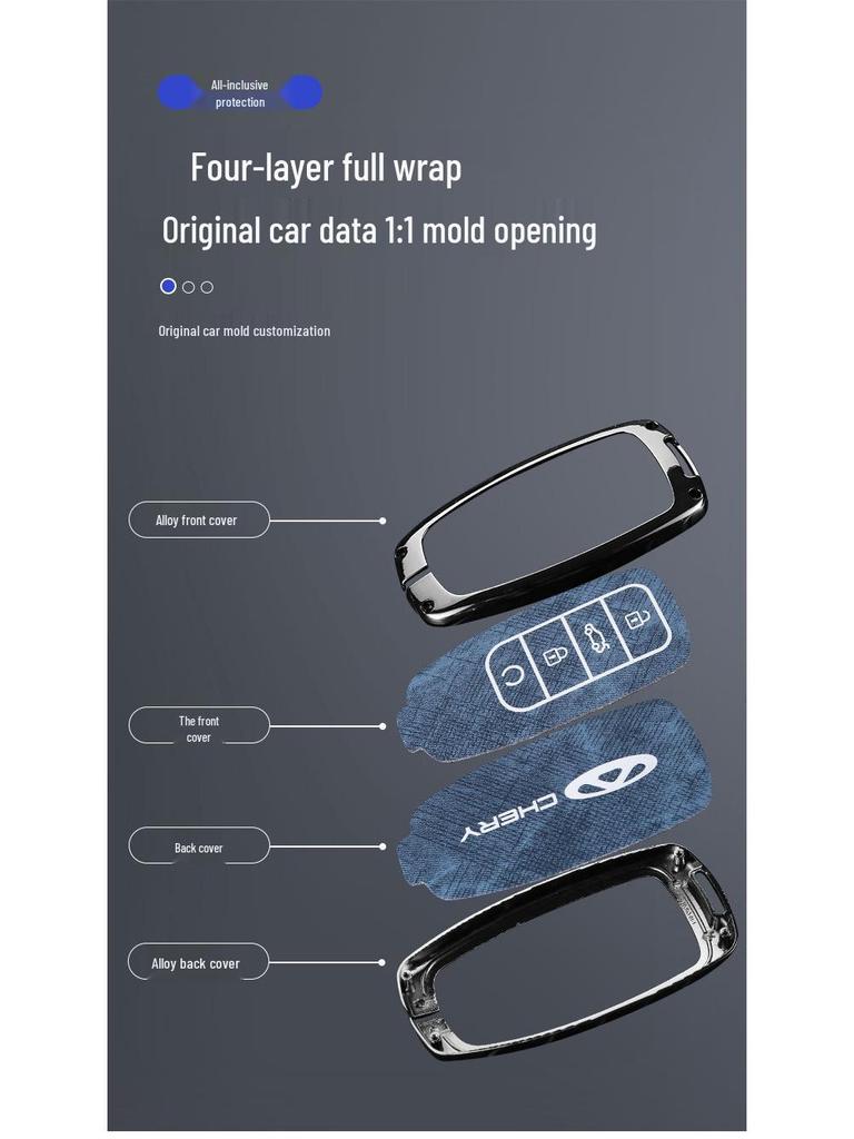 Совместимый чехол для ключа для Chery Tiggo 8 Plus 2022 года, Kunpeng Edition, 8 Pro и 7 Plus.