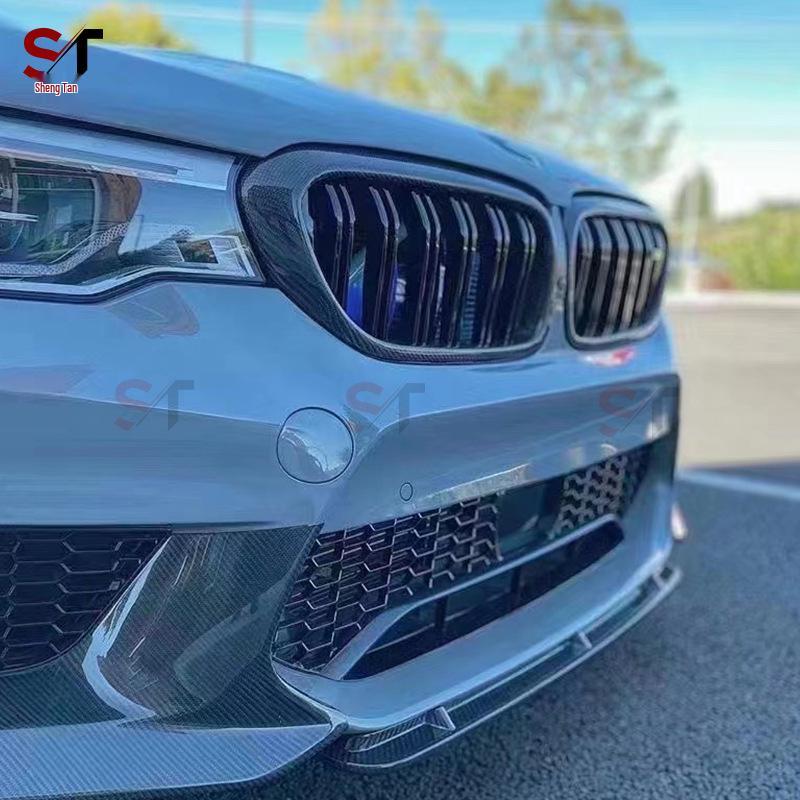Передний карбоновый сплиттер и декоративный диффузор для BMW M5 F90