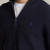 Polo Ralph Lauren FW22 Solid Logo Half-Zip Long Sleeve Knit Sweater Men Sweater Navy-Blue MNPOSWE16821109-410