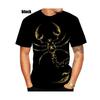 New Summer 3d Printed T Shirts Fashion Sweatshirt New Trend Animal Scorpion Pattern Tops Streetwear Scorpion Plus Size T-shirts