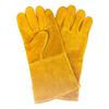 Long Safety Welding Gloves Working Cowhide Leather Men Hand Protective Wear-Resistant
