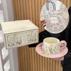 Подарочный набор: Керамическая кофейная и чайная чашка с блюдцем