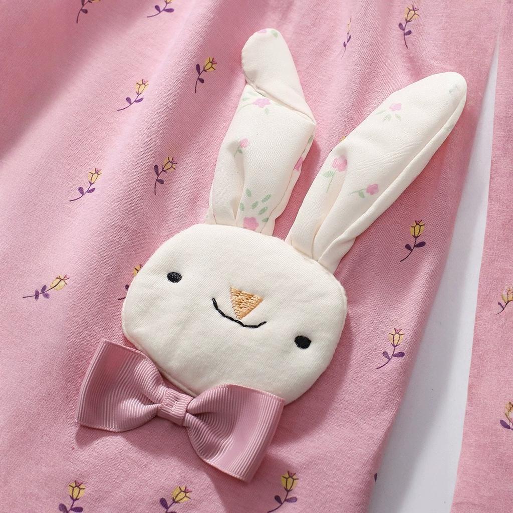 Повседневное платье с мультяшным принтом для девочек - Милое платье принцессы для детей