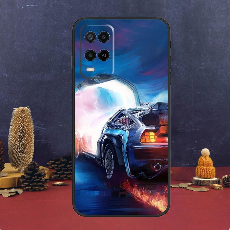 Back To The Future Time Machine For OPPO A58 A78 A98 A15 A16 A17 A76 A96 A77 A52 A72 A5 A9 A79 A94 A74 A57S A53S A54S Case
