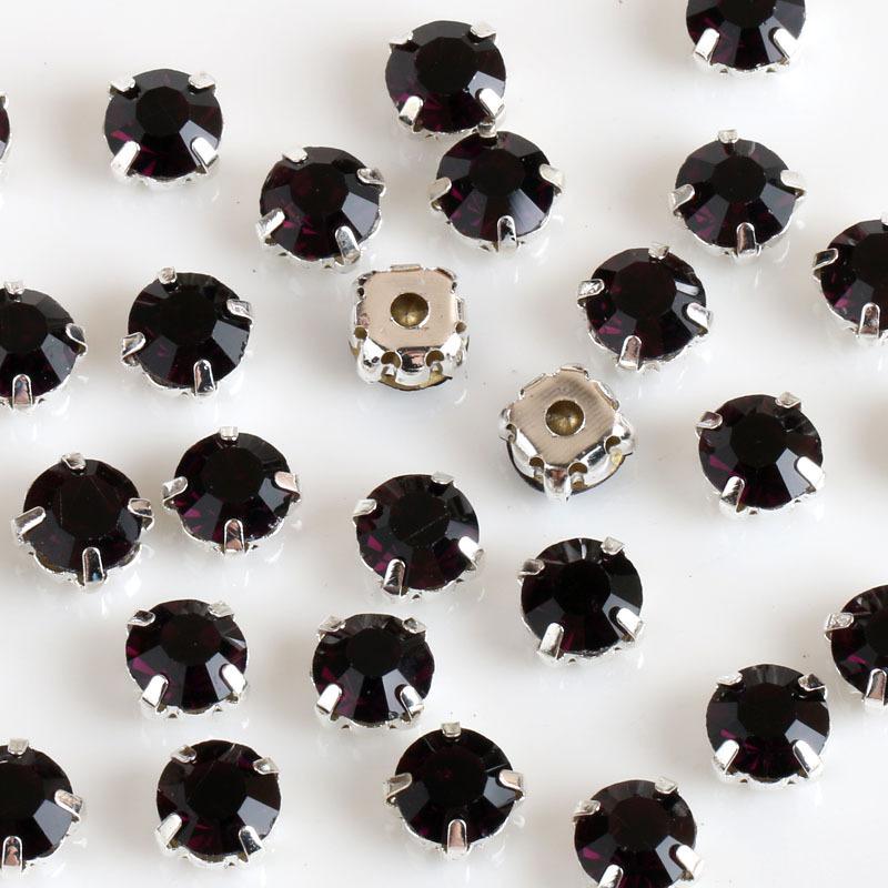 Стразы одиночные коготь цветной коготь дрель круглая полая сделай сам свадебное платье хрустальные коготь дрель аксессуары стразы пришиваем бусины