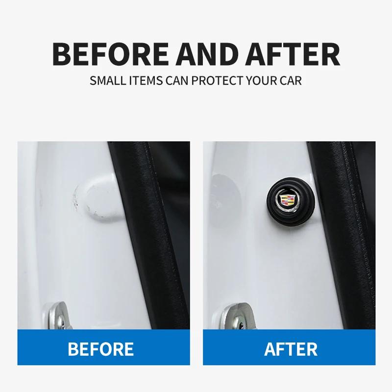 1/2/4 шт. Автомобильный противоударный коврик на дверь, силиконовая наклейка против столкновений для Cadillac SRX ATS XTS CT4 CT5 CT6 XT4 XT5 XT6, аксессуары