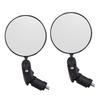 Bike Round Rearview Mirror Automotive 360 Degree Rotatable Safe Folding Convex Lens Biking Bike