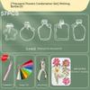 20-100pcs Diy Transparent Dried Flower Bookmarks Students Handmade Creative Small Bottle Plant Specimens Book Mark Stationery