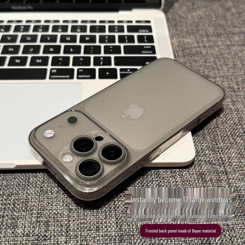 Ultra-Thin Bayer iP16 Pro Large Window Phone Case with Lens Film for Apple 14/15/12/13