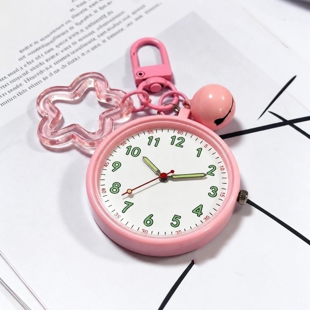 Mini Pocket Watch Key Chain Easy Reading Time-Telling Wall Clock Decoration  Student
