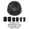 7Pcs Kids Bike Helmet Set Protective Gear Children Professional Boys Girls Knee Pads Elbow