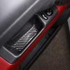 Soft Carbon Interior Door Armrest Strip Cover Trim For Fiat 500 Abarth 595 11-22