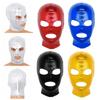 Unisex Latex Full Cover Zentai Hood Mask Open Eye Mouth Face Cover Costume