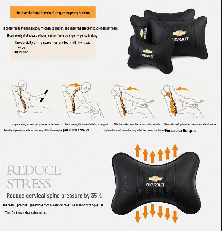 Chevrolet Cruze & Wuling Mai Ruibao XL Neck and Lumbar Support Pillow Set