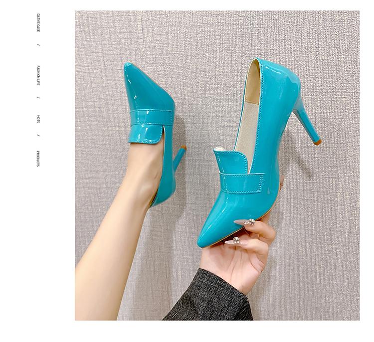 35-42 Женская обувь Туфли-лодочки с острым носком Лакированная кожа Платье Туфли-лодочки на высоком каблуке Свадебная обувь